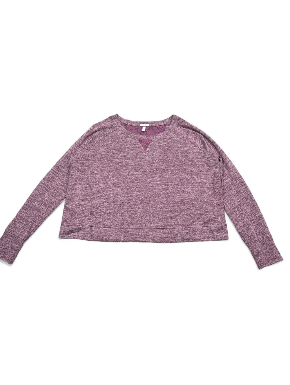 Victoria's Secret Sweater Womens Size Medium Purple Heather Knit Pullover Top